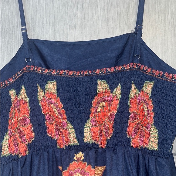 SHEIN Sz LG 8/10 Bohemian Spaghetti Strap Maxi Dress, Flowy Adjustable Straps - Picture 8 of 11